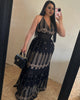 Summer black maxi dress