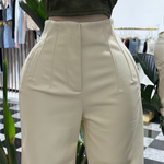 Amina leather trouser