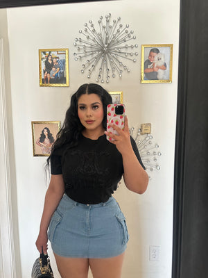 Cargo mini skirt