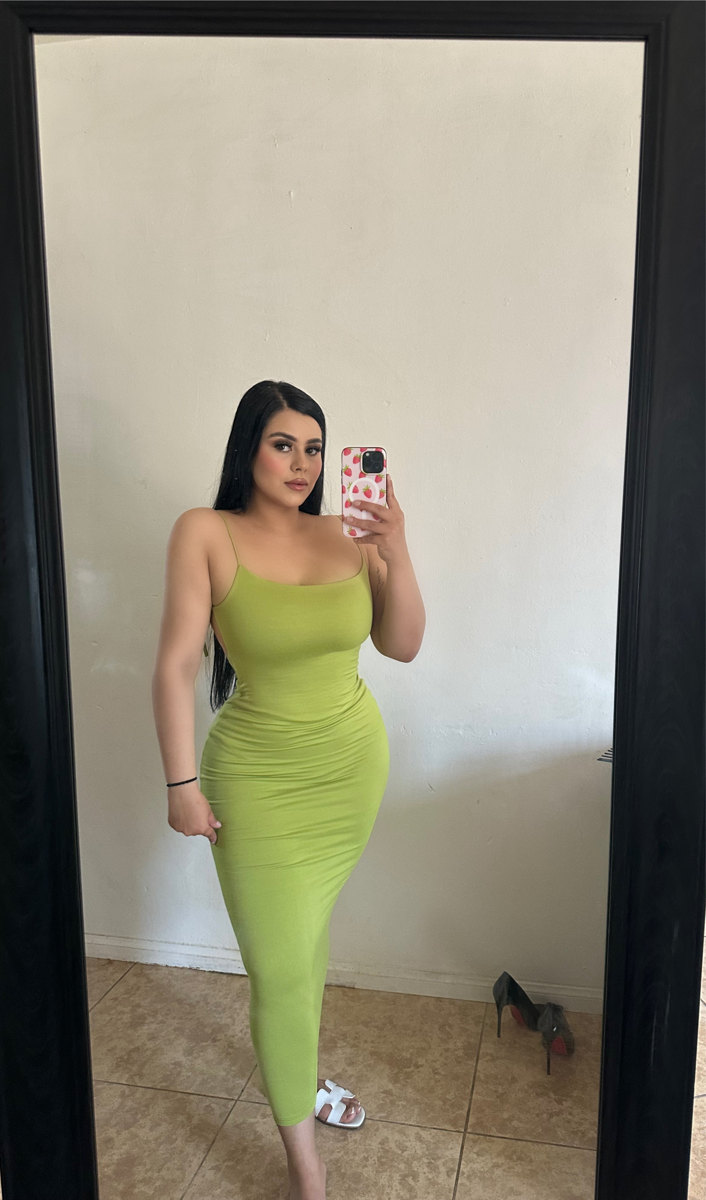 Sexy open back dress