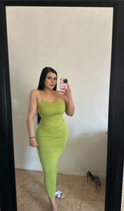 Sexy open back dress