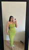 Sexy open back dress