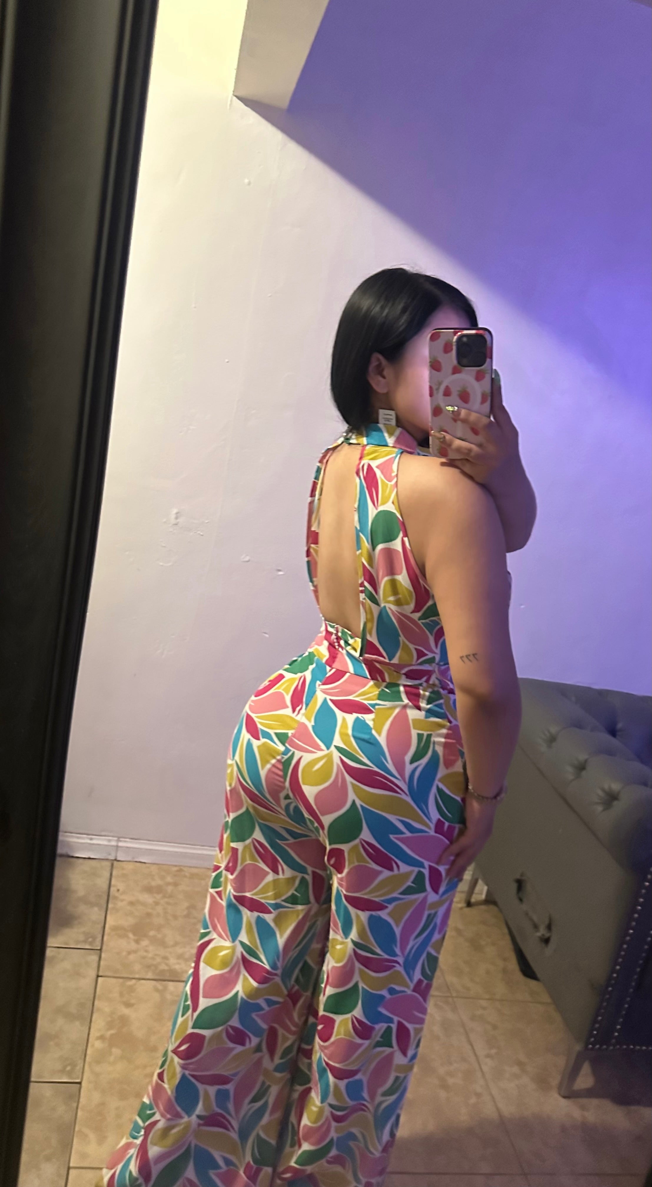 Open back jumpsuit