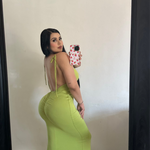 Sexy open back dress