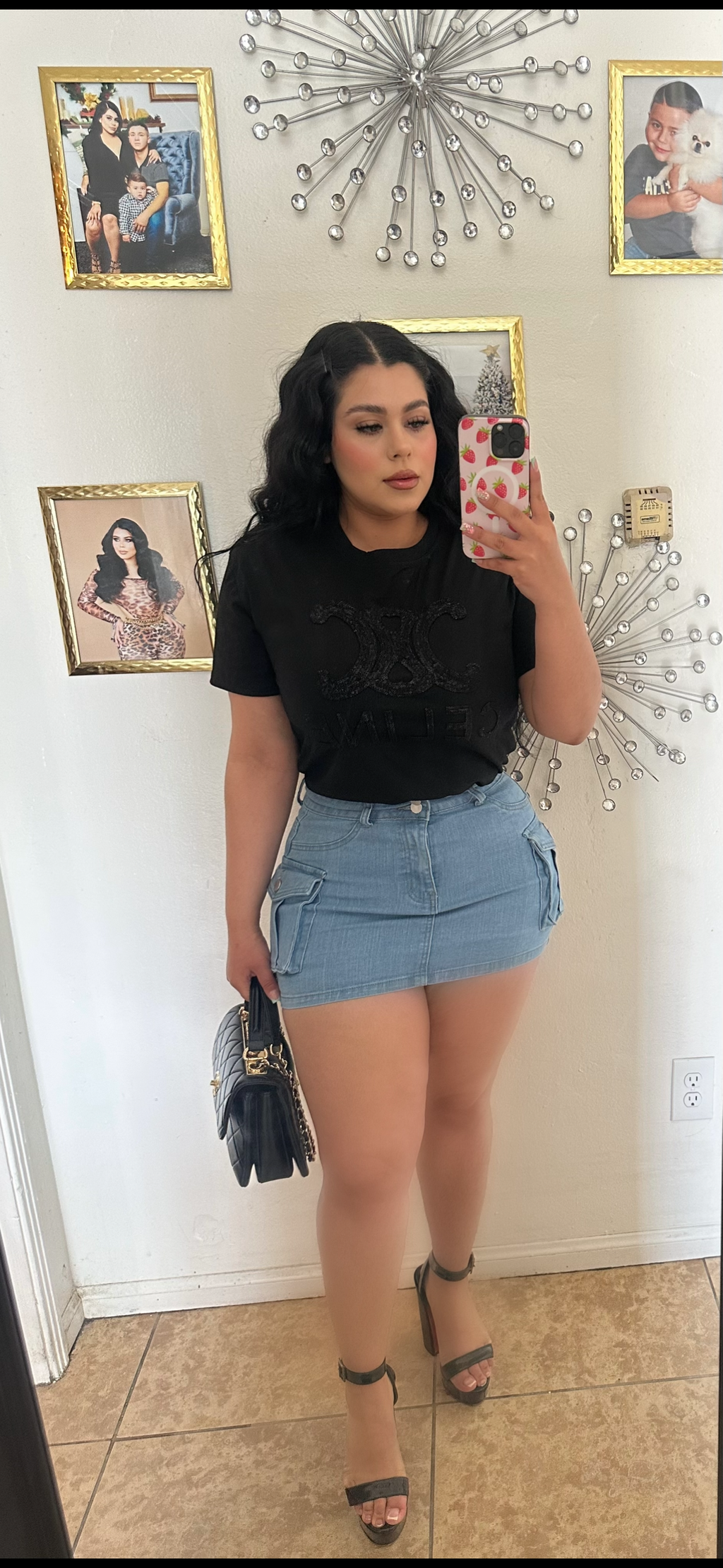 Cargo mini skirt