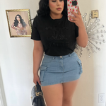 Cargo mini skirt